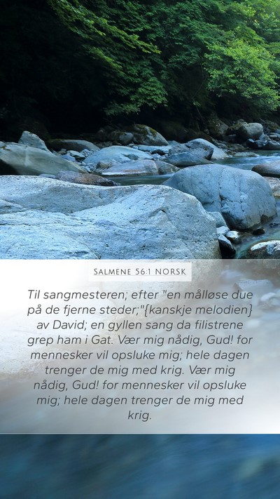 Salmene 56:1 NORSK Bible Verse Image