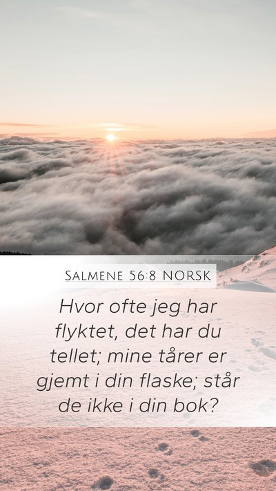 Salmene 56:8 NORSK Bible Verse Image