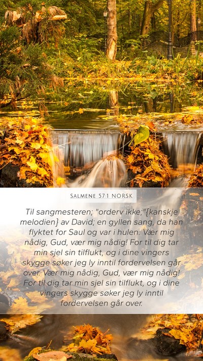 Salmene 57:1 NORSK Bible Verse Image