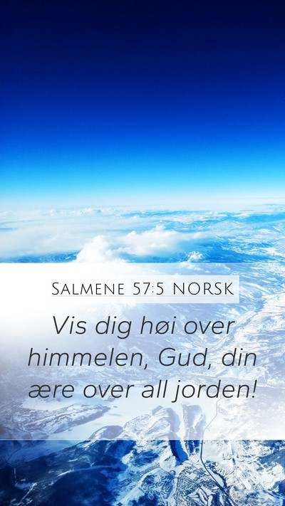 Salmene 57:5 NORSK Bible Verse Image