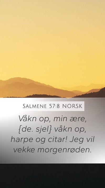 Salmene 57:8 NORSK Bible Verse Image
