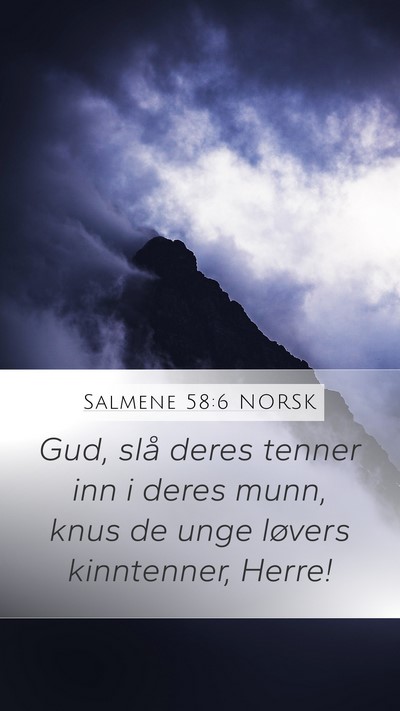 Salmene 58:6 NORSK Bible Verse Image