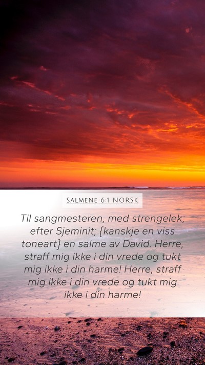 Salmene 6:1 NORSK Bible Verse Image
