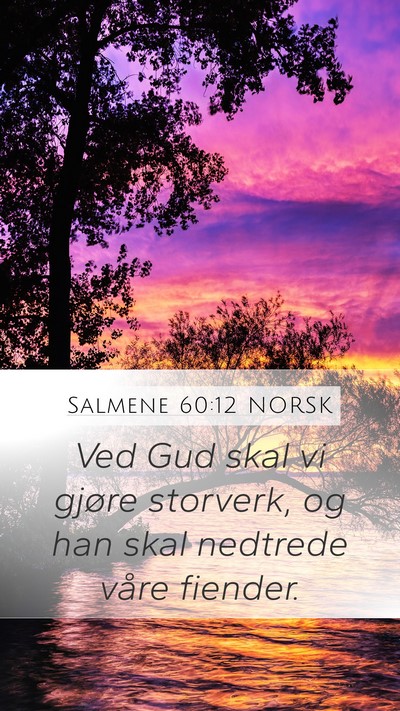 Salmene 60:12 NORSK Bible Verse Image