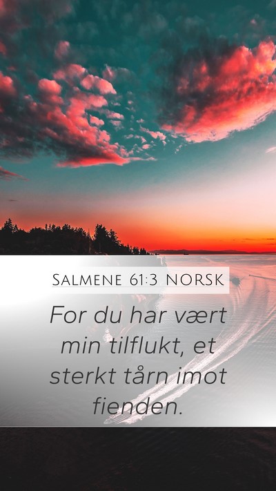Salmene 61:3 NORSK Bible Verse Image