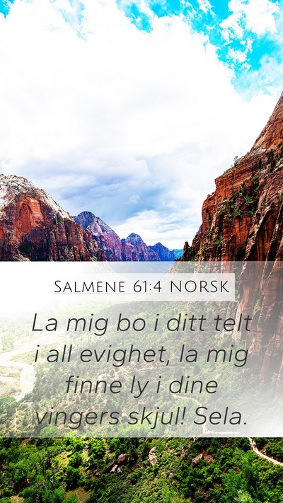 Salmene 61:4 NORSK Bible Verse Image