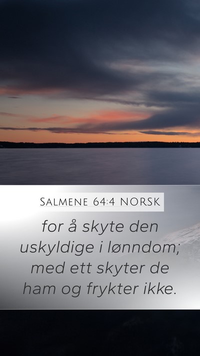 Salmene 64:4 NORSK Bible Verse Image