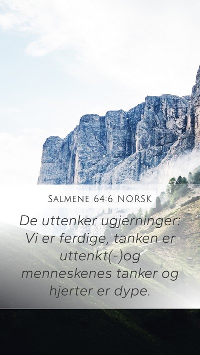 Salmene 64:6 NORSK Bible Verse Image