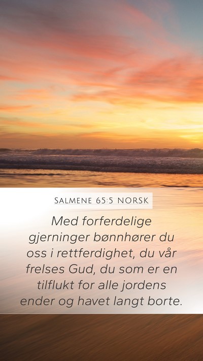 Salmene 65:5 NORSK Bible Verse Image