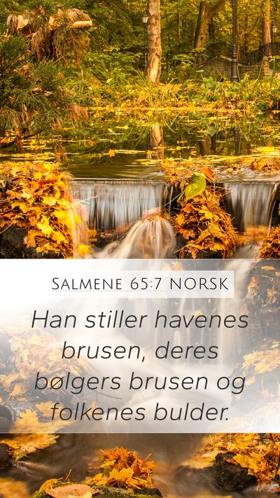 Salmene 65:7 NORSK Bible Verse Image