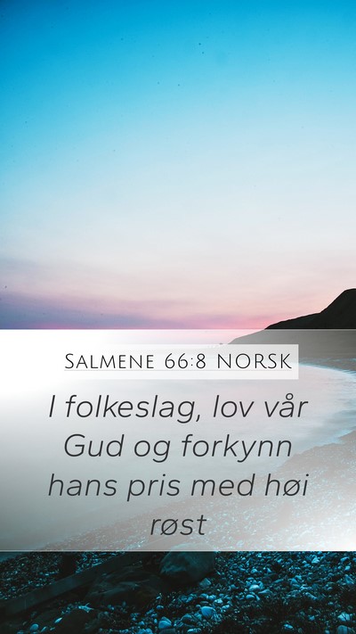 Salmene 66:8 NORSK Bible Verse Image