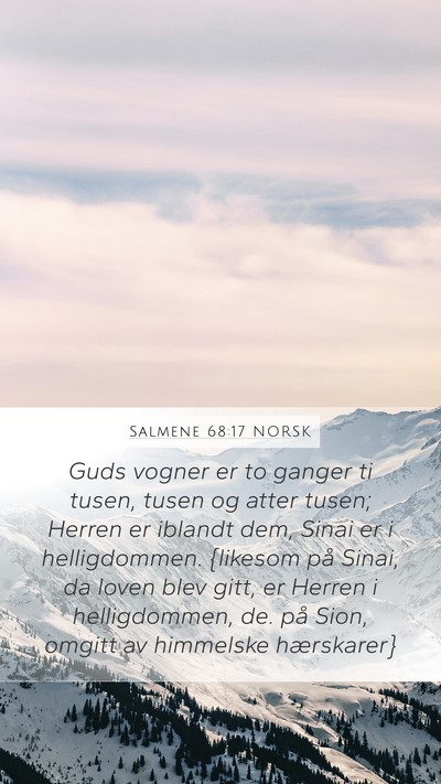 Salmene 68:17 NORSK Bible Verse Image