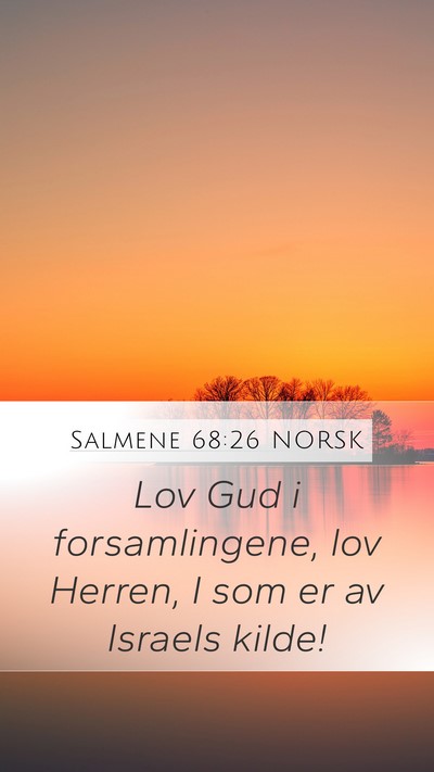Salmene 68:26 NORSK Bible Verse Image