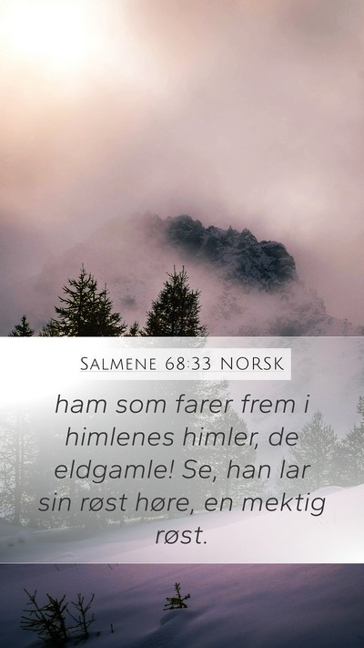 Salmene 68:33 NORSK Bible Verse Image