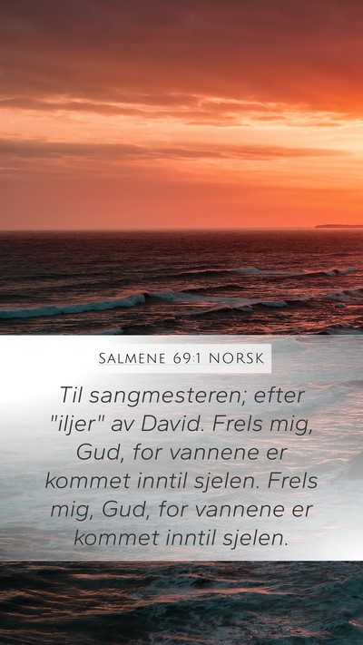 Salmene 69:1 NORSK Bible Verse Image