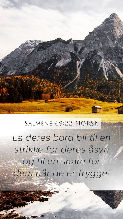 Salmene 69:22 NORSK Bible Verse Image