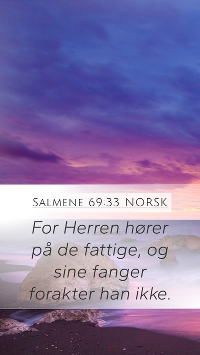 Salmene 69:33 NORSK Bible Verse Image
