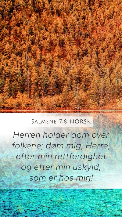 Salmene 7:8 NORSK Bible Verse Image