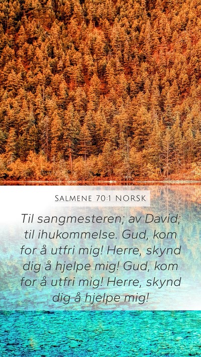 Salmene 70:1 NORSK Bible Verse Image