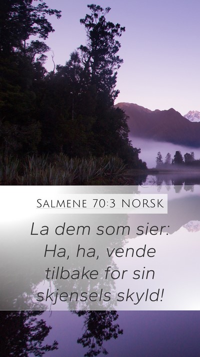 Salmene 70:3 NORSK Bible Verse Image