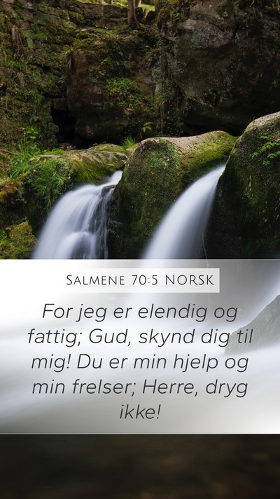 Salmene 70:5 NORSK Bible Verse Image