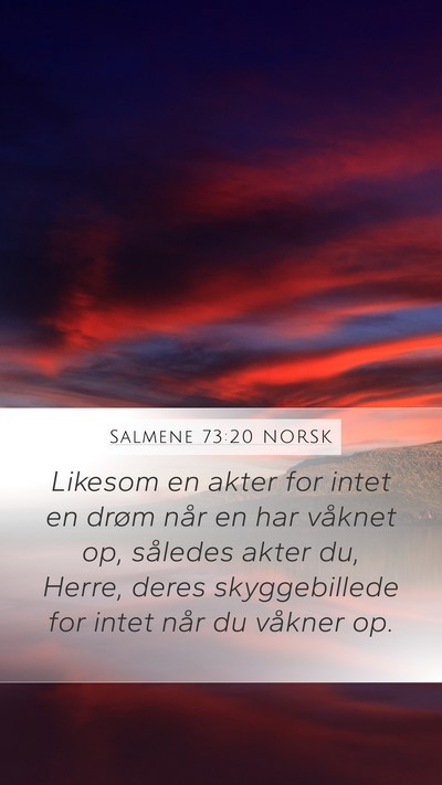 Salmene 73:20 NORSK Bible Verse Image