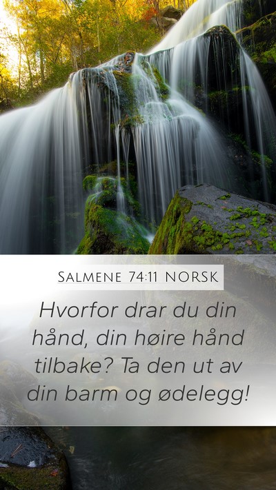 Salmene 74:11 NORSK Bible Verse Image