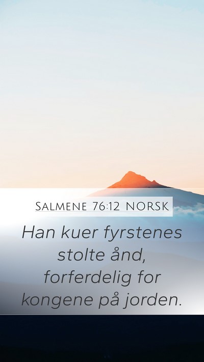 Salmene 76:12 NORSK Bible Verse Image