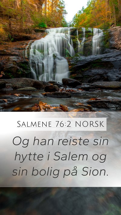 Salmene 76:2 NORSK Bible Verse Image