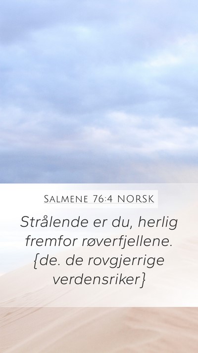 Salmene 76:4 NORSK Bible Verse Image