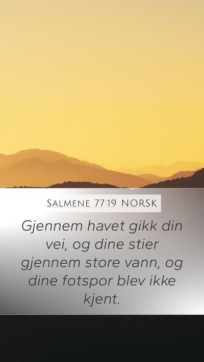 Salmene 77:19 NORSK Bible Verse Image