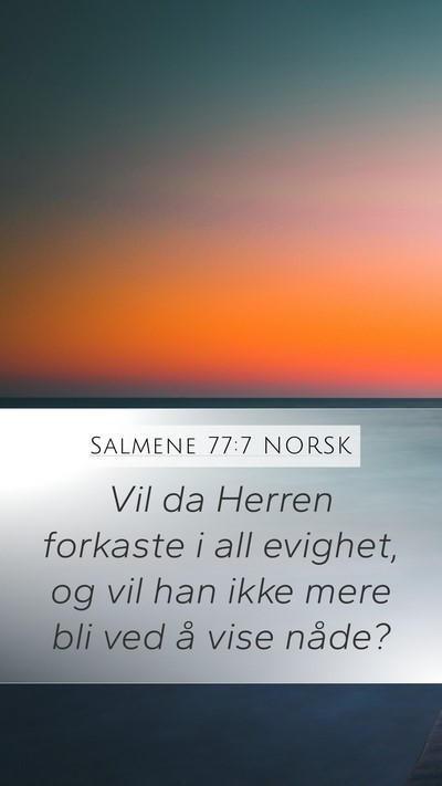 Salmene 77:7 NORSK Bible Verse Image