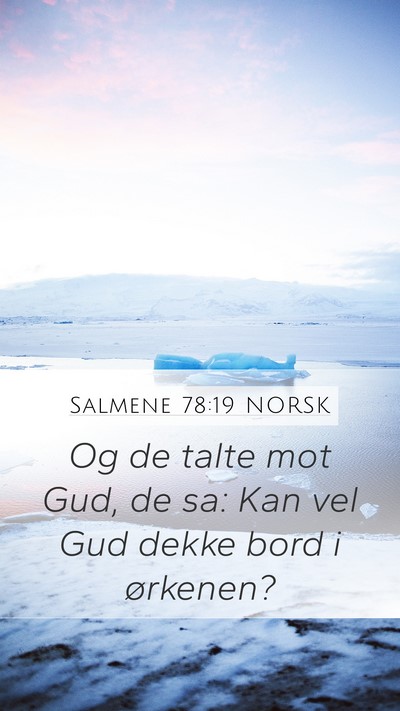 Salmene 78:19 NORSK Bible Verse Image