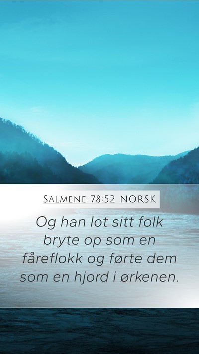 Salmene 78:52 NORSK Bible Verse Image