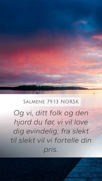 Salmene 79:13 NORSK Bible Verse Image