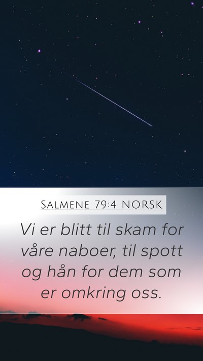 Salmene 79:4 NORSK Bible Verse Image