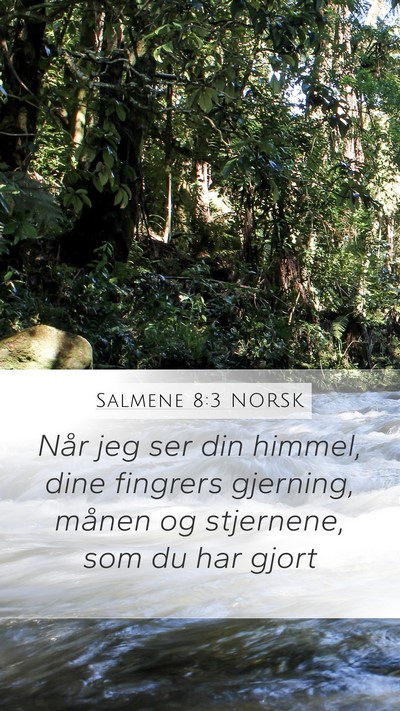 Salmene 8:3 NORSK Bible Verse Image