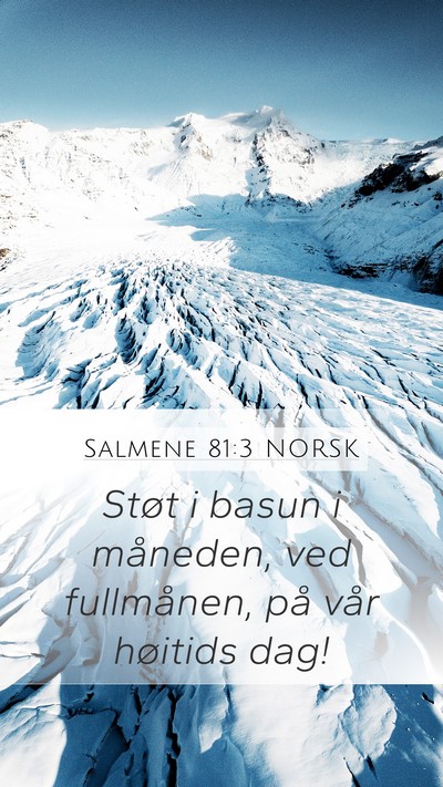 Salmene 81:3 NORSK Bible Verse Image