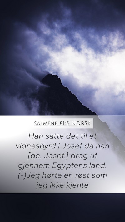 Salmene 81:5 NORSK Bible Verse Image