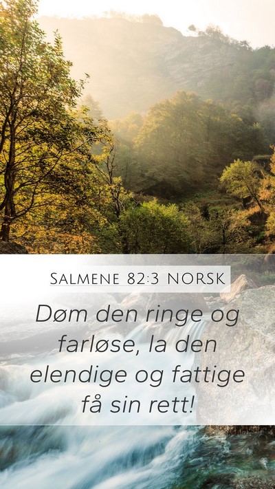 Salmene 82:3 NORSK Bible Verse Image