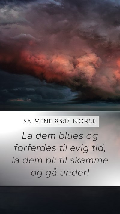 Salmene 83:17 NORSK Bible Verse Image