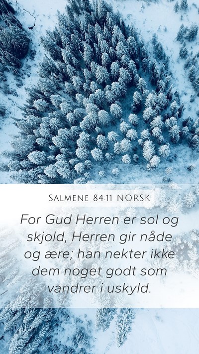 Salmene 84:11 NORSK Bible Verse Image