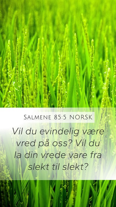 Salmene 85:5 NORSK Bible Verse Image