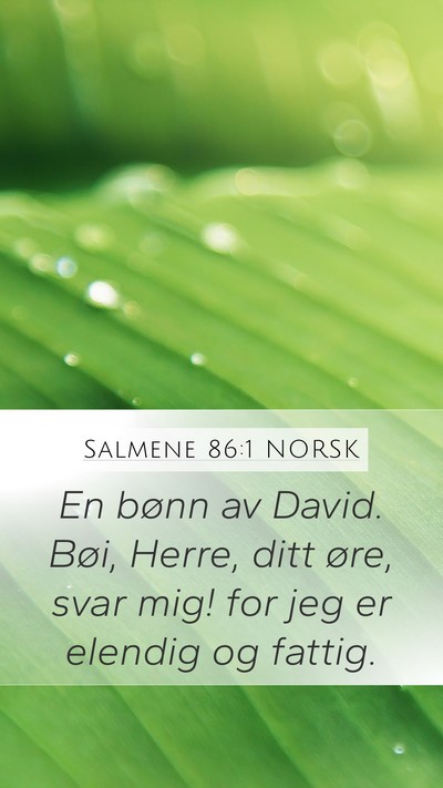Salmene 86:1 NORSK Bible Verse Image