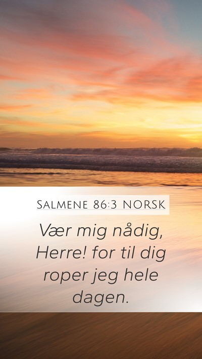 Salmene 86:3 NORSK Bible Verse Image