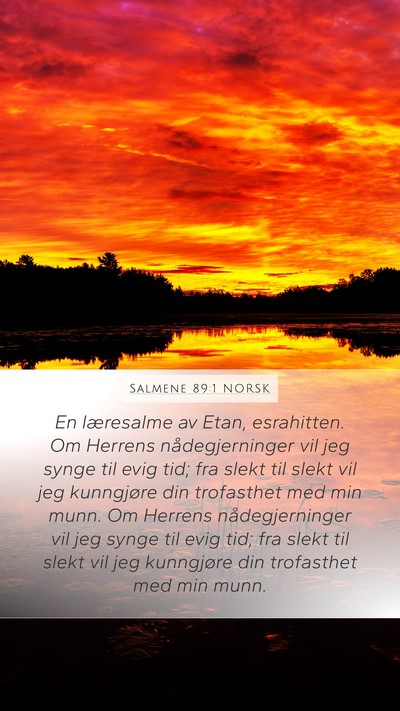 Salmene 89:1 NORSK Bible Verse Image