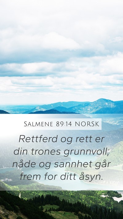 Salmene 89:14 NORSK Bible Verse Image