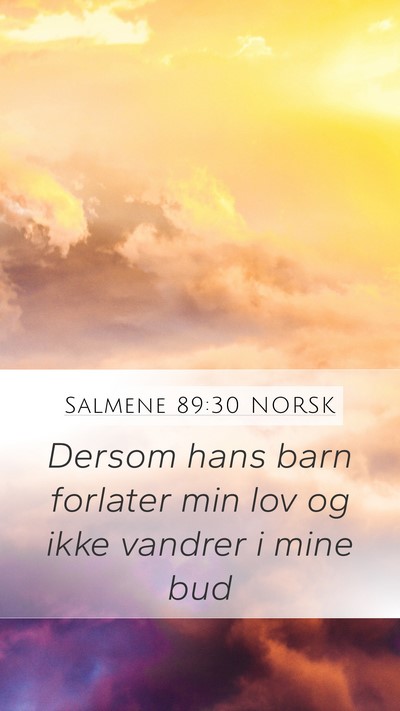 Salmene 89:30 NORSK Bible Verse Image