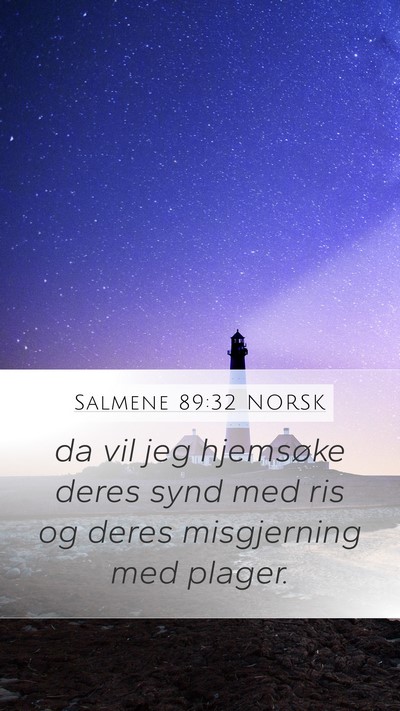 Salmene 89:32 NORSK Bible Verse Image