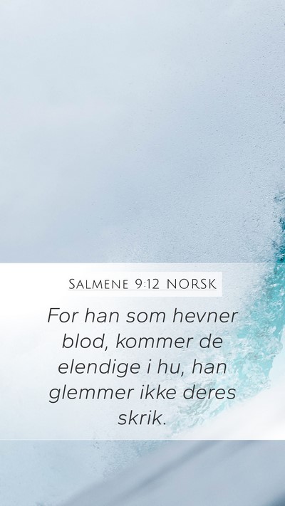 Salmene 9:12 NORSK Bible Verse Image